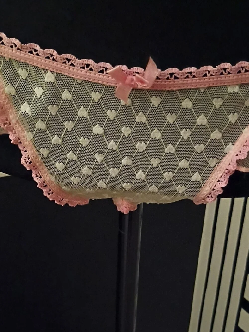 Sheer Polka Ruffle Bikini Lingerie